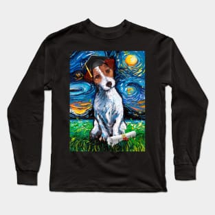 Jack Russell Starry Night Graduation Long Sleeve T-Shirt